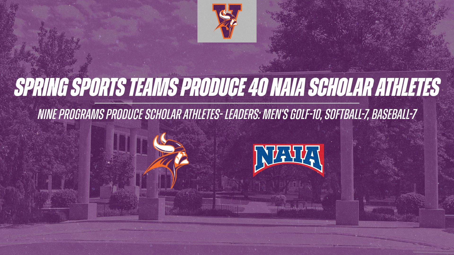 Spring Sports Programs Produce 40 NAIA Scholar Athletes
