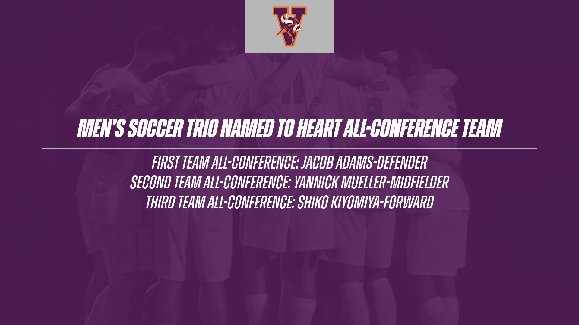 Men's Soccer Puts Three on Heart All-Conference Team