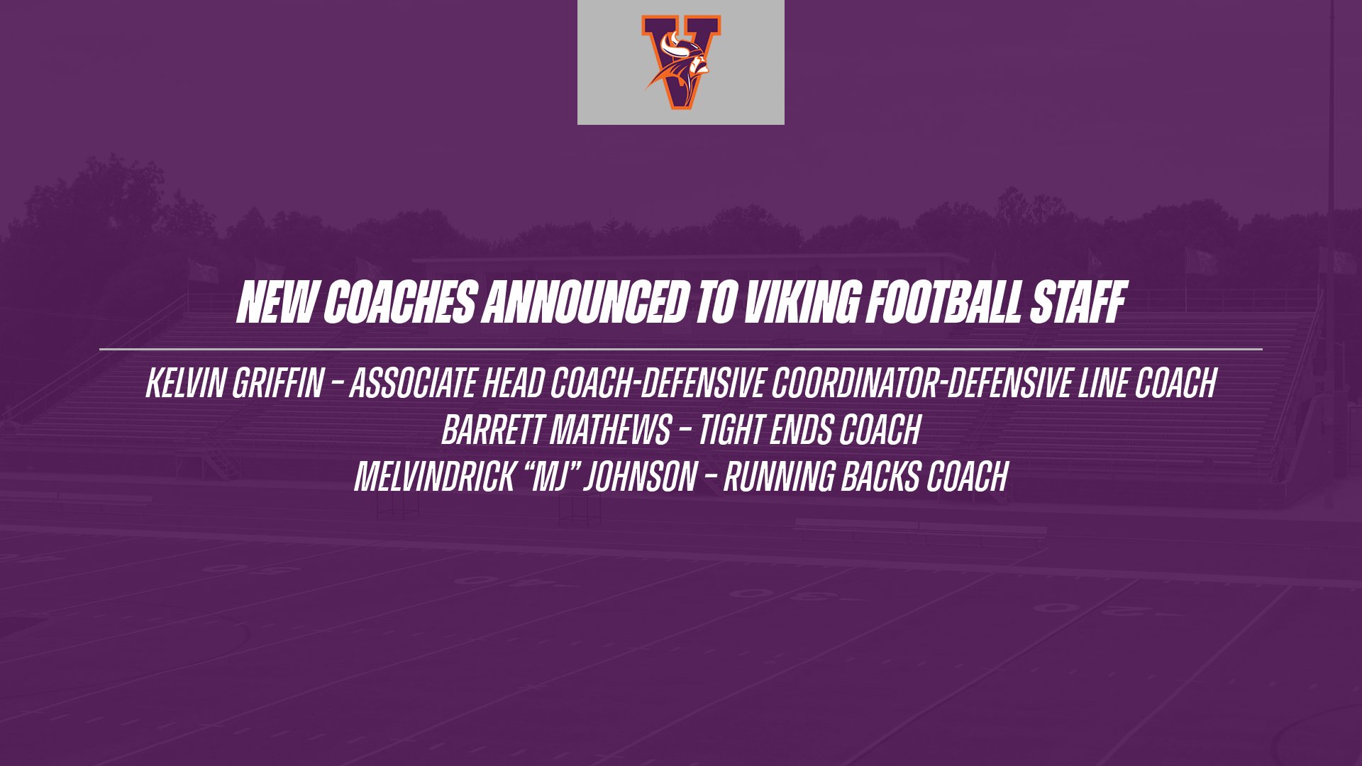 Football Announces New Additions to Coaching Staff