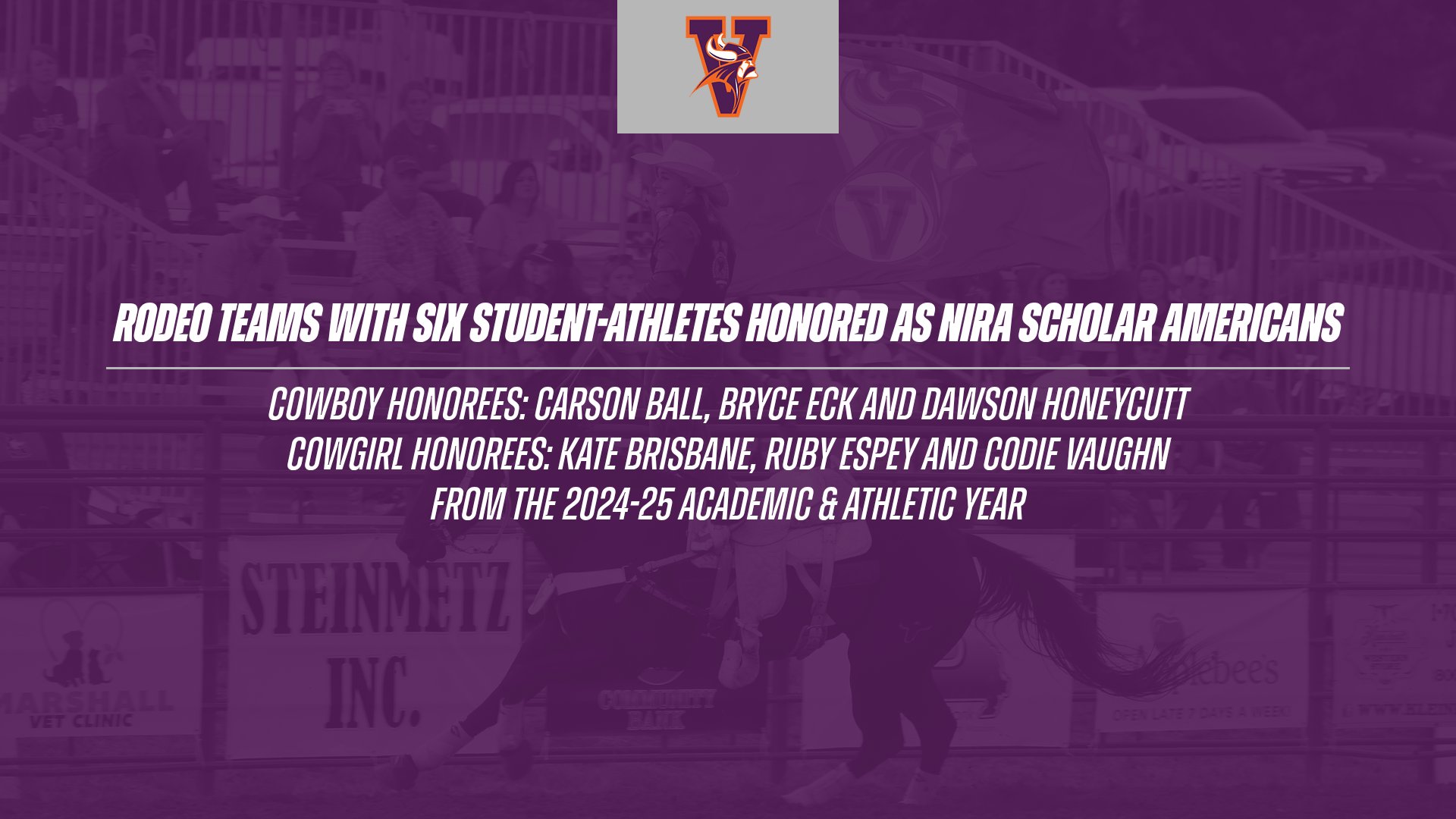Six Viking Cowboys & Cowgirls Recognized as NIRA Scholar Americans