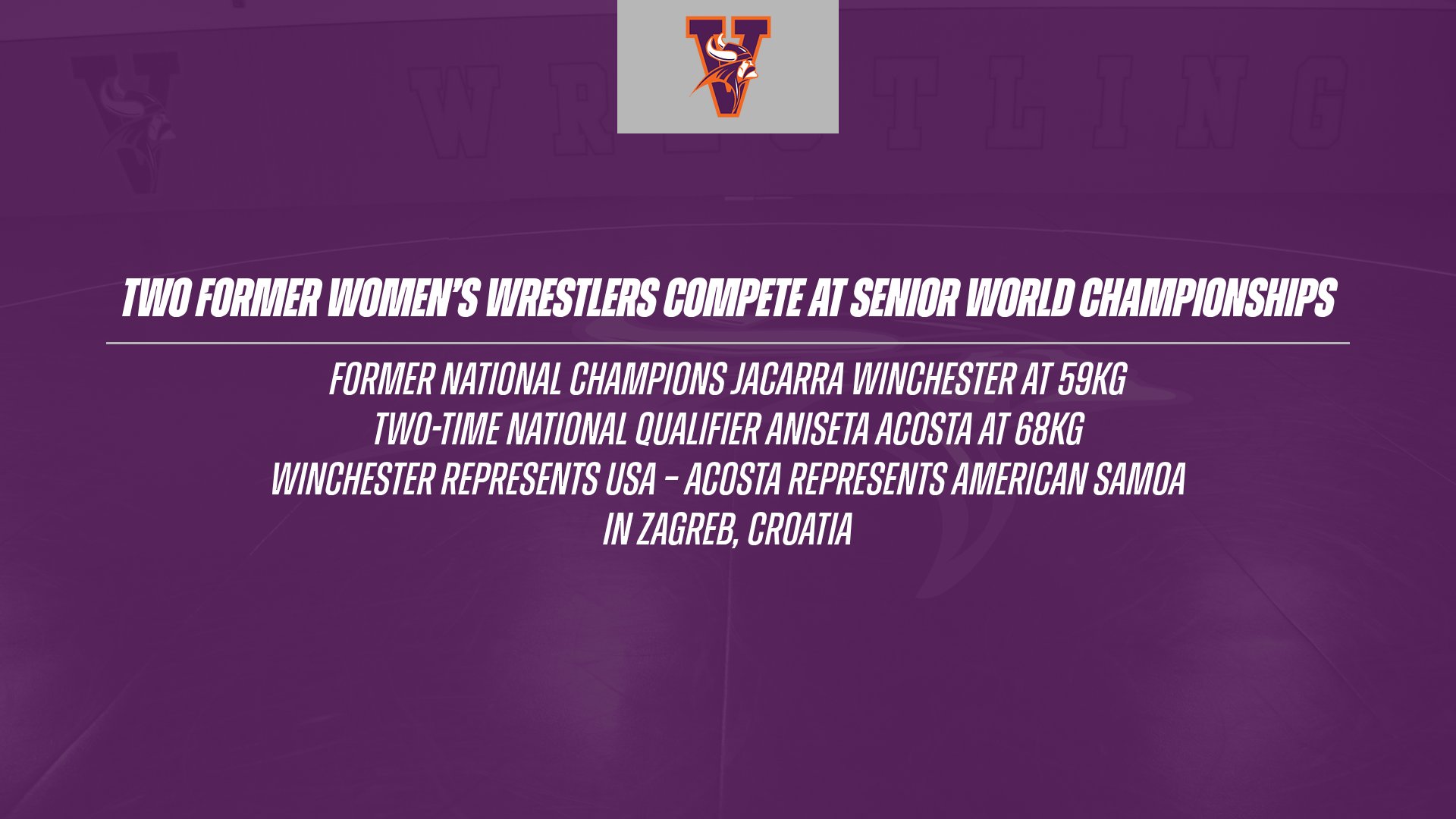 Former Women's Wrestlers Compete at Senior World Championships