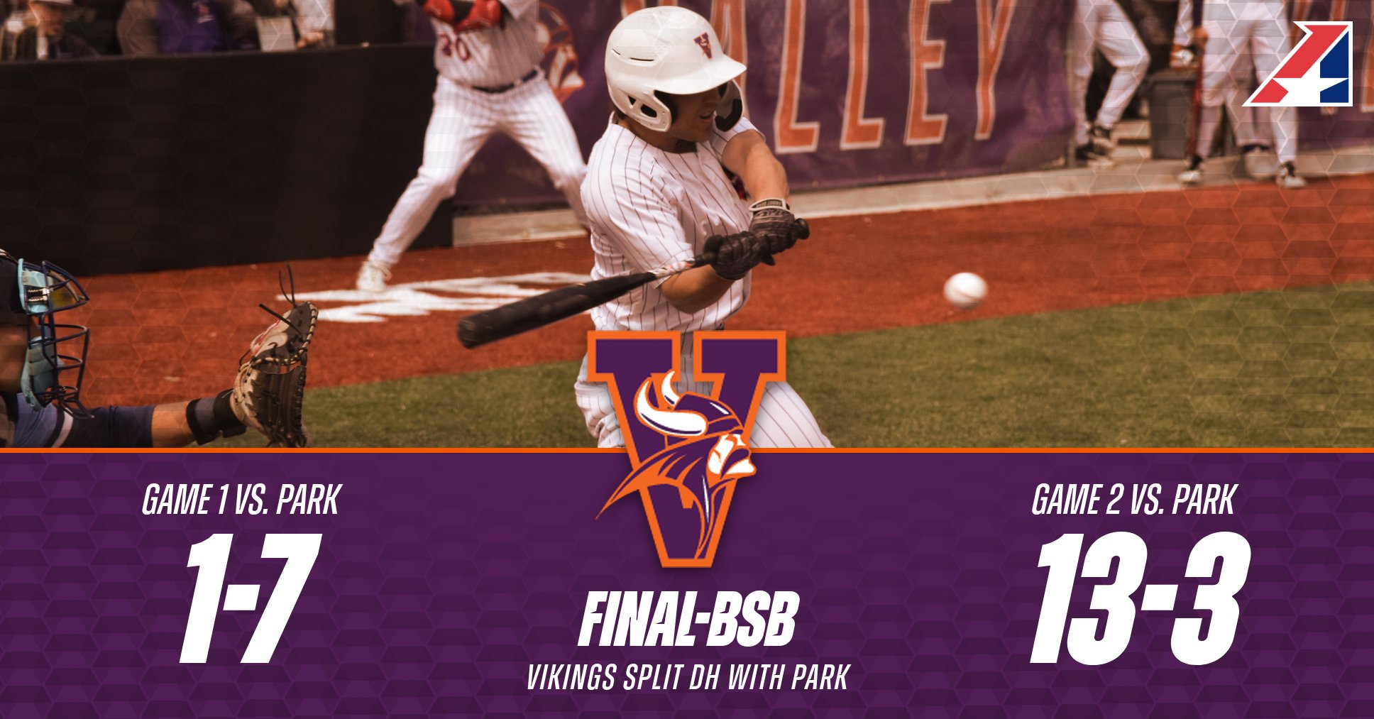 Baseball Picks Up Game Two Win Over Park in Doubleheader
