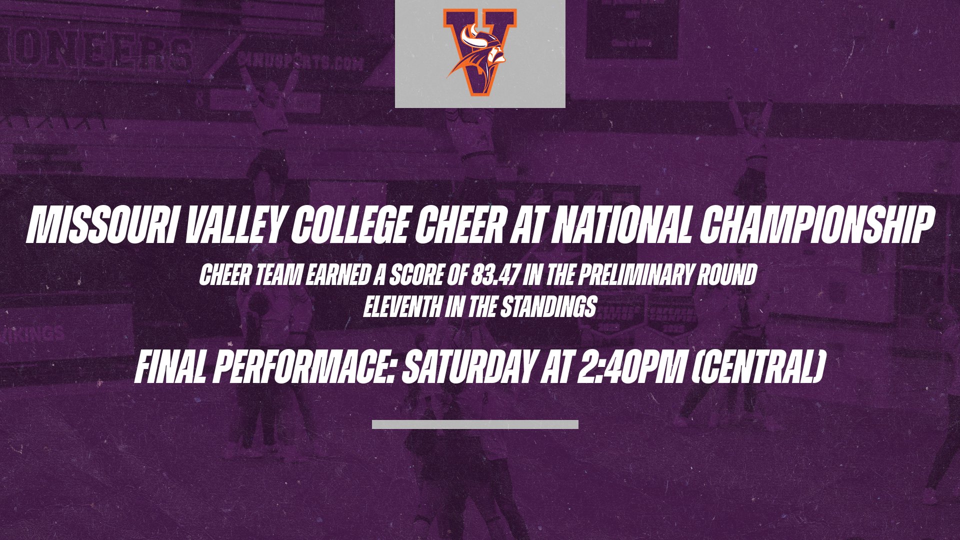 Cheer Team Competes in the Preliminary Performances at National Championship