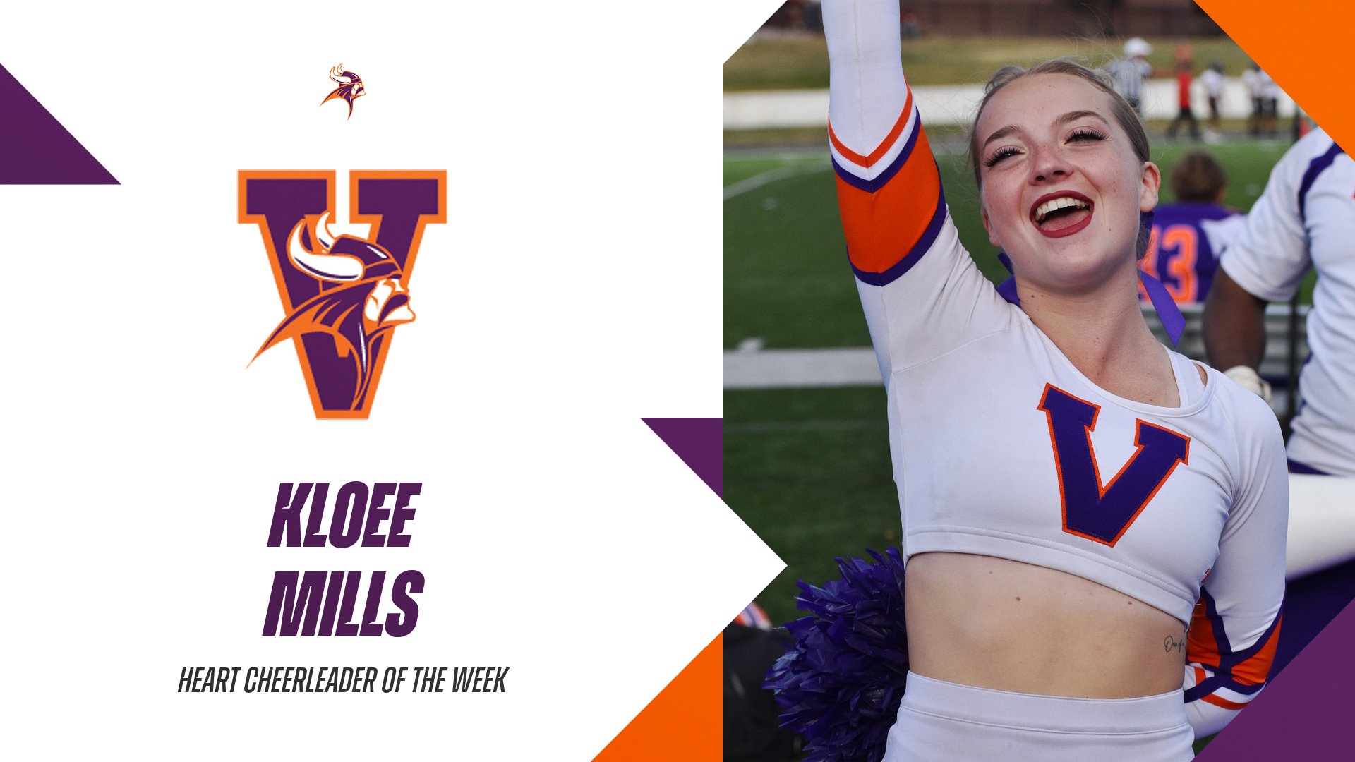 Cheerleader Earns Weekly Heart Award