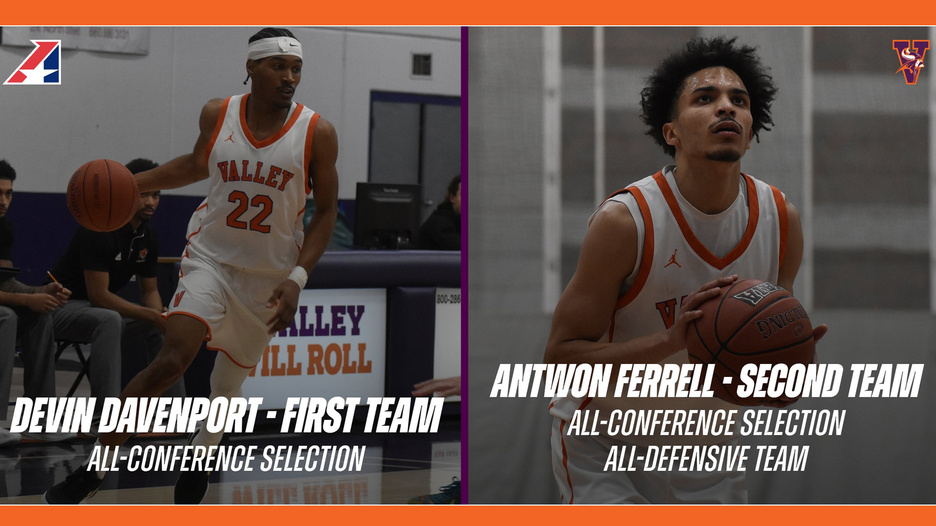 Two Men's Basketball Student-Athletes Named to Heart All-Conference Team