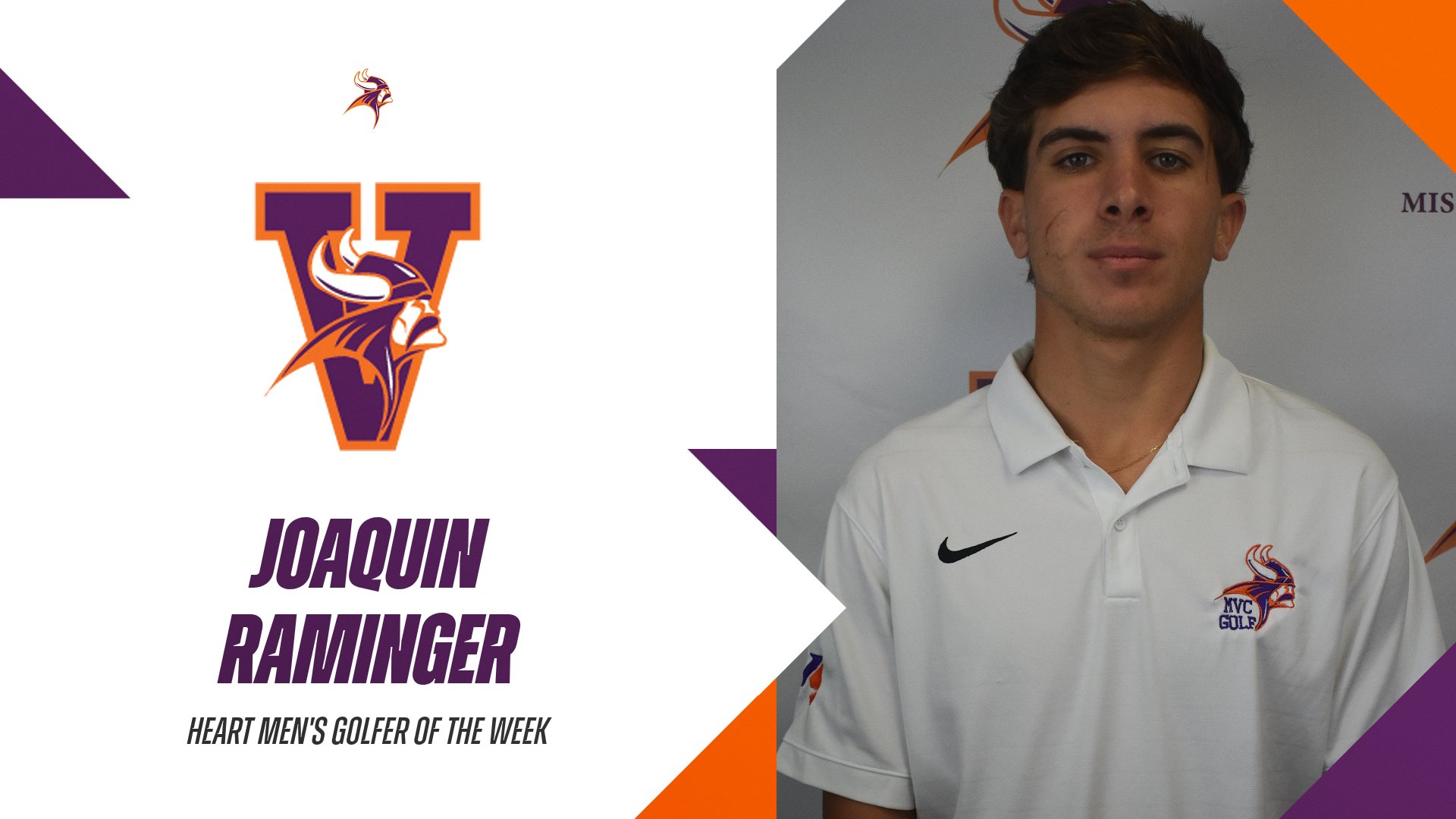 Men's Golf Student-Athlete Earns Weekly Heart Award