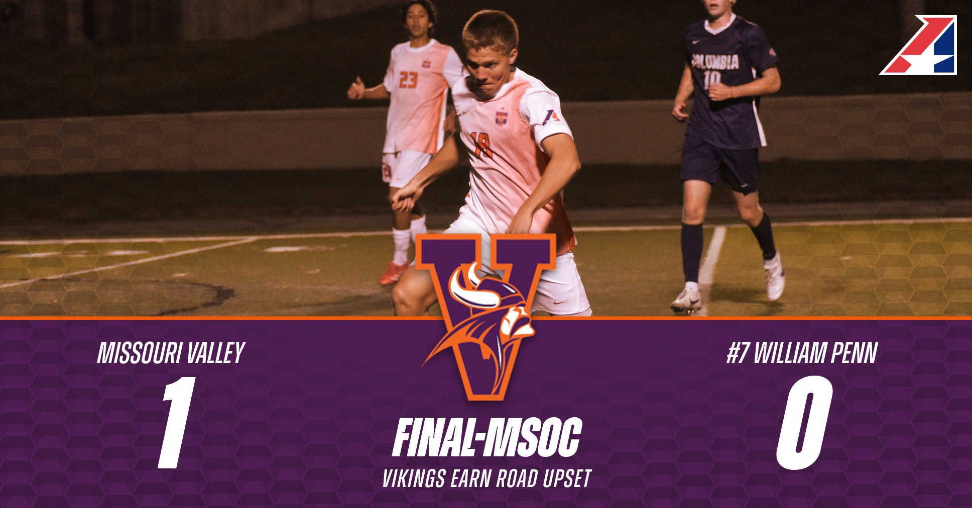 Men's Soccer Earns Upset Win at No. 7 William Penn
