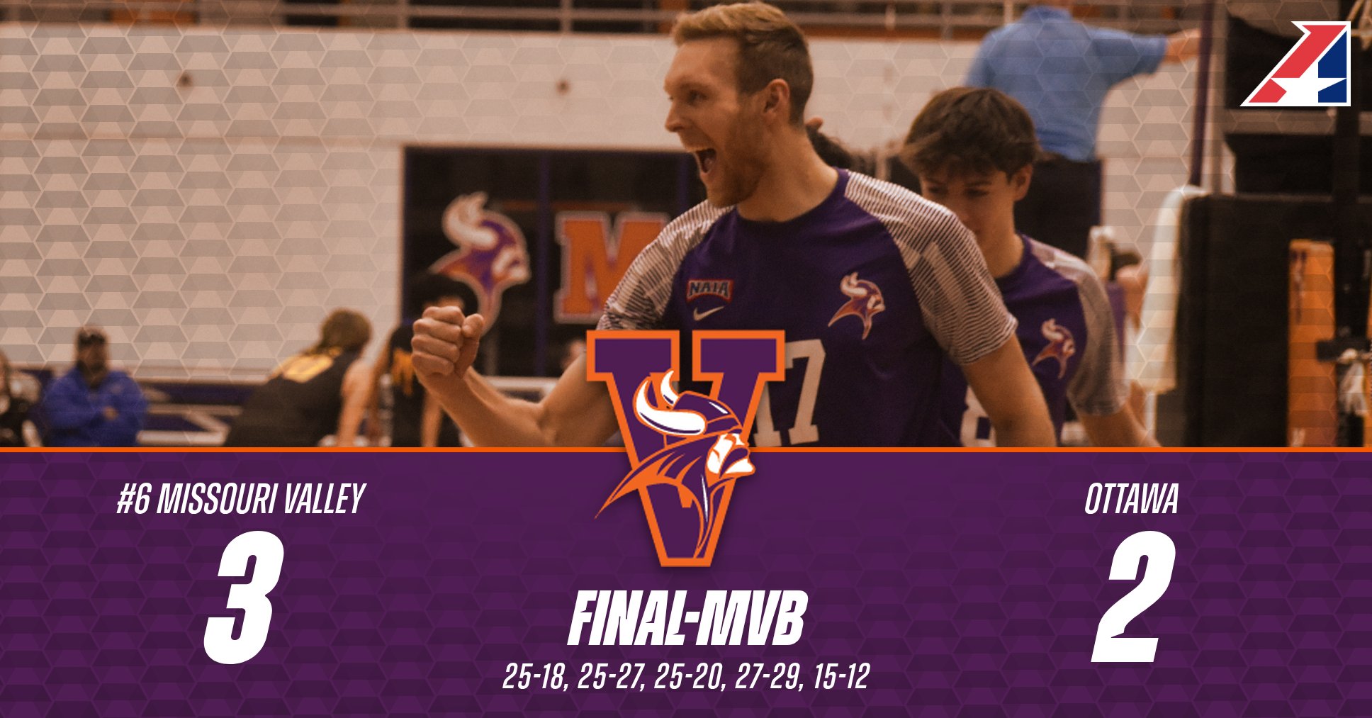 No. 6 Men's Volleyball Tops Ottawa in Five Games on the Road to Close Regular Season
