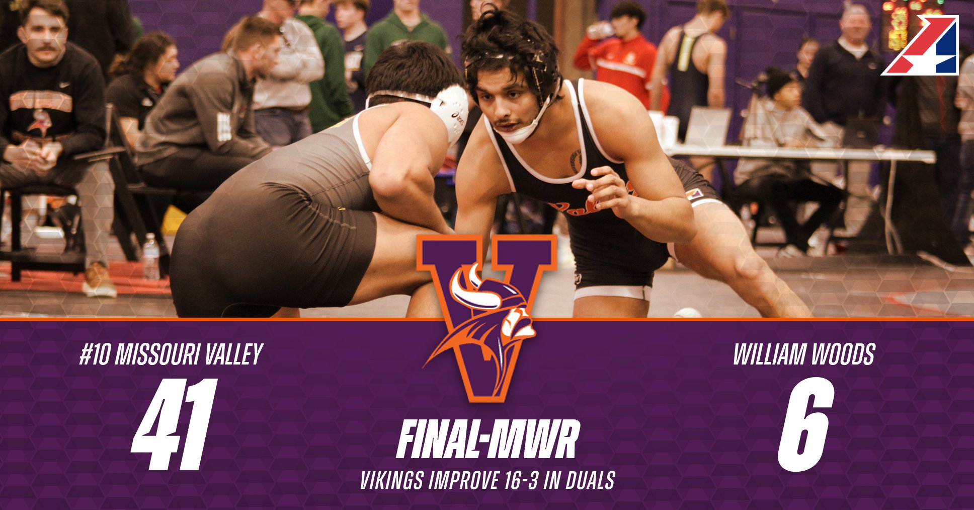 No. 10 Men's Wrestling Tops William Wood on the Road