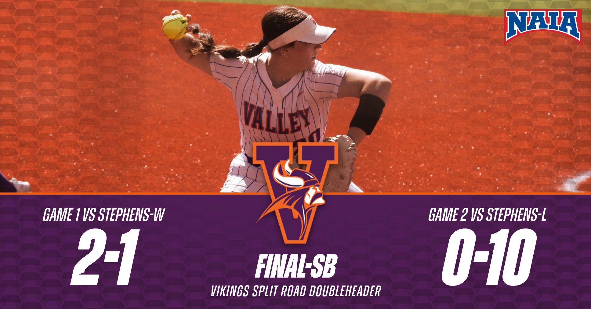 Softball Splits Pair of Non-Conference Games at Stephens