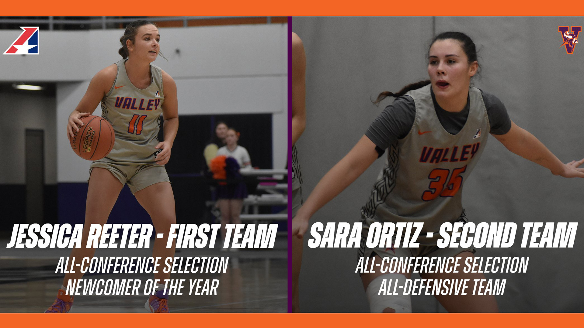 Women's Basketball Puts Two on Heart All-Conference Team, Including Newcomer of the Year