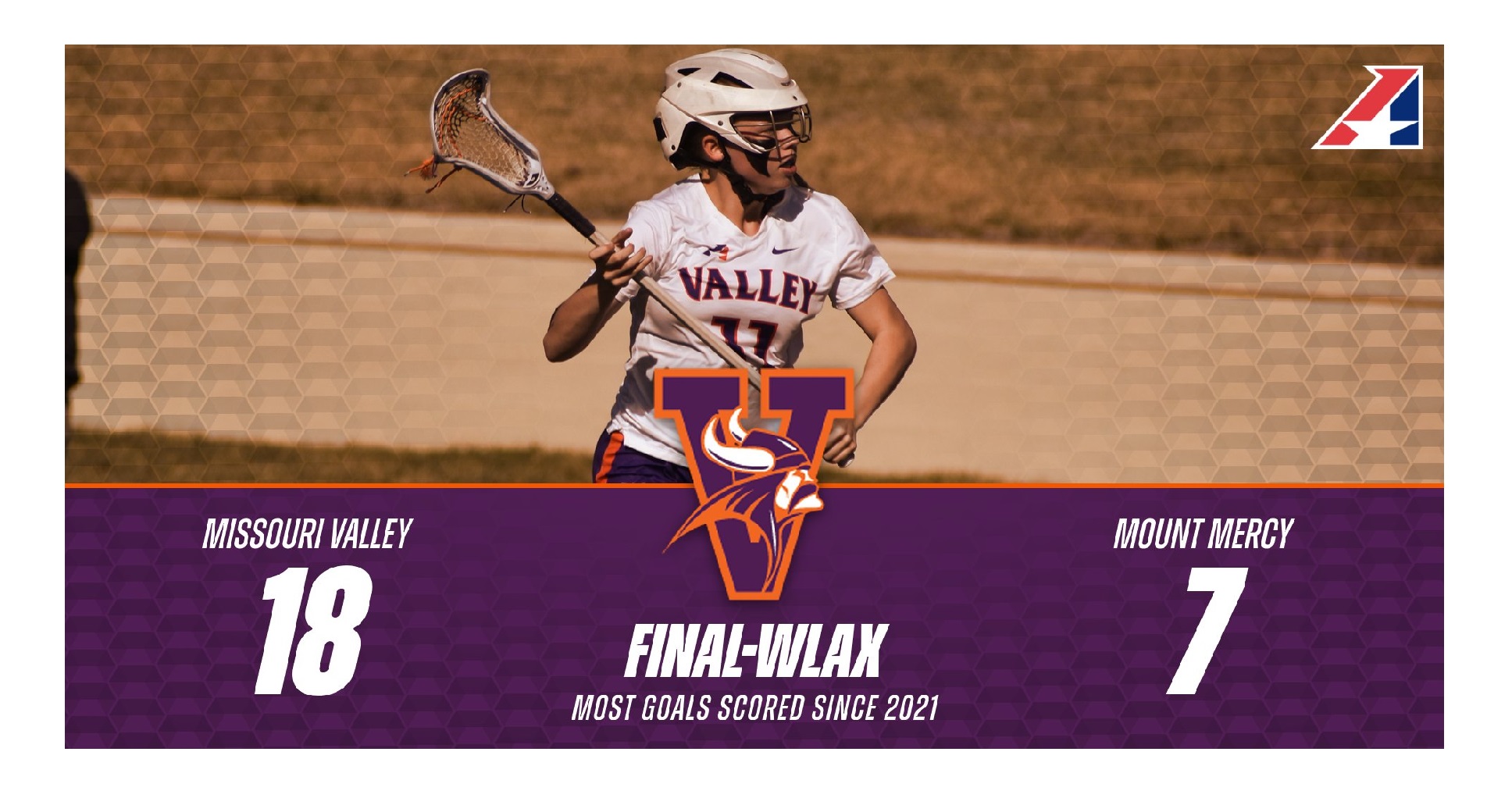 Women's Lacrosse Pulls Away From Mount Mercy on the Road