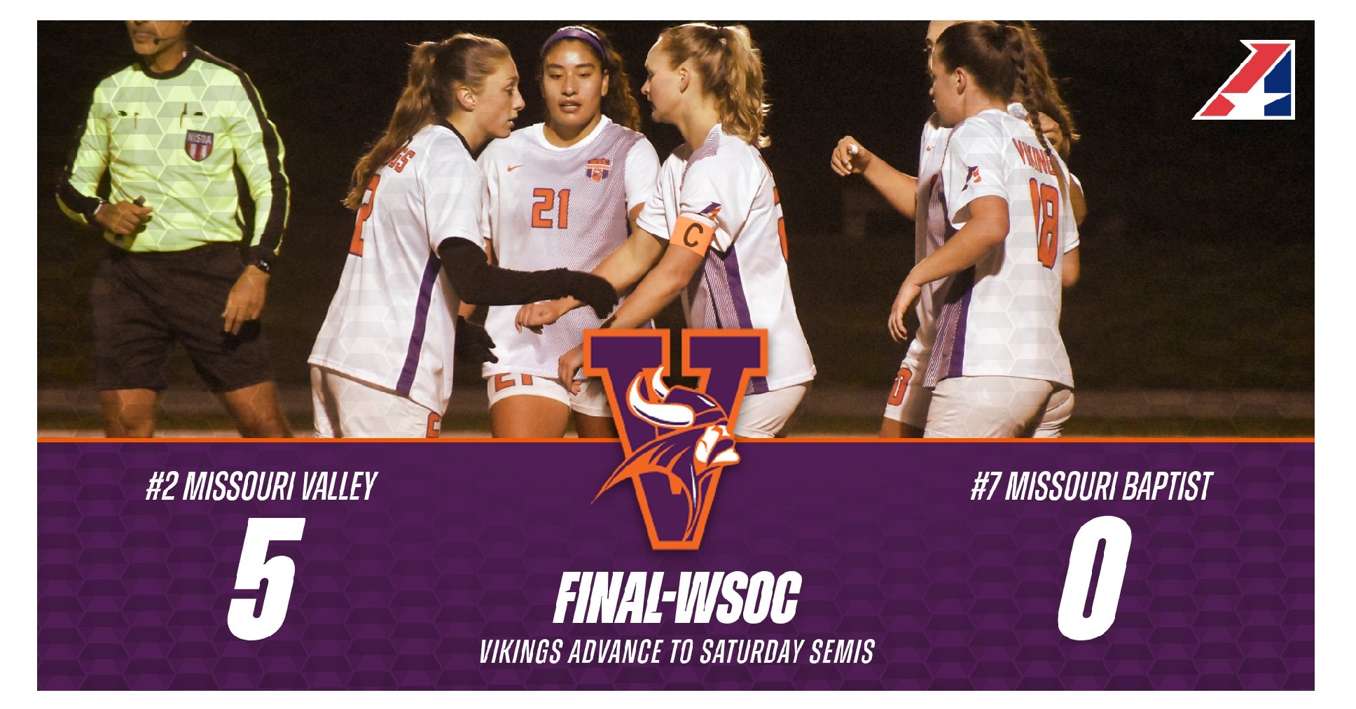 Viking Women's Soccer Earns Shutout Win Over Missouri Baptist in Heart Quarterfinals