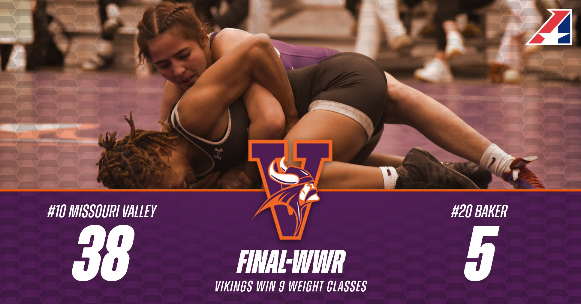No. 10 Women's Wrestling Tops No. 20 Baker in Road Dual